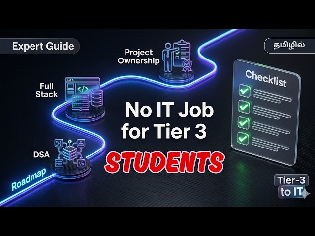 Why Most Tier 3 Students Will Stay Unemployed in 2026 🛑 | AI Reality | Tamil | Infinite Techies