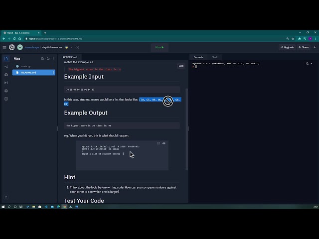 Day 5 of 100 days of code - Beginner - Python Loops