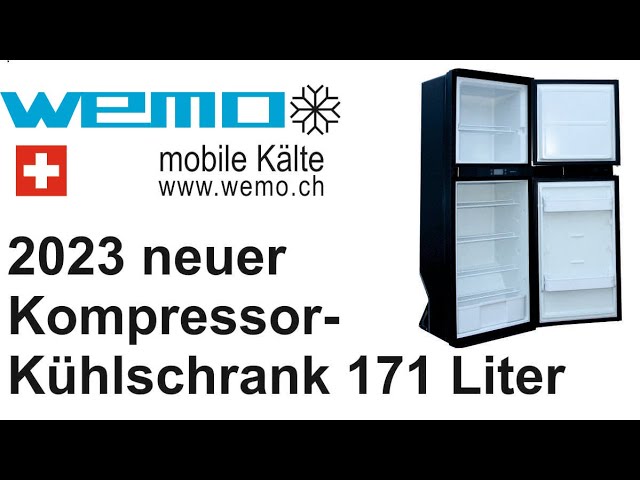 Neuer Kompressorkühlschrank WE170L mit 171 Liter Inhalt Ersatz Gaskühlschrank Absorberkühlschrank