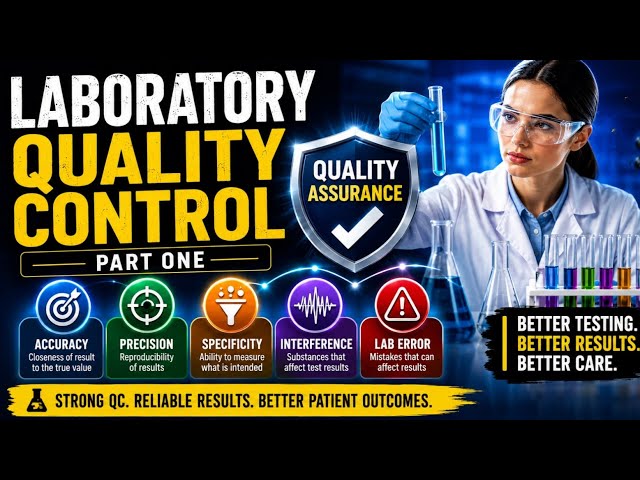 Laboratory Quality Control 1 (QC vs QA, Accuracy, Precision, Specificity Interference, Lab Error)