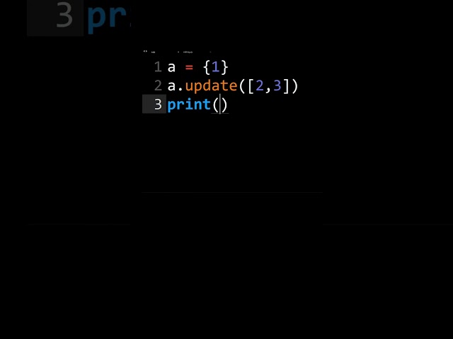 Python Set Update With List