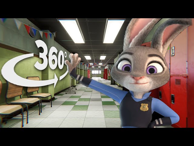 Judy Hopps de Zootopia 360° - En TU escuela | Video 4K VR 360