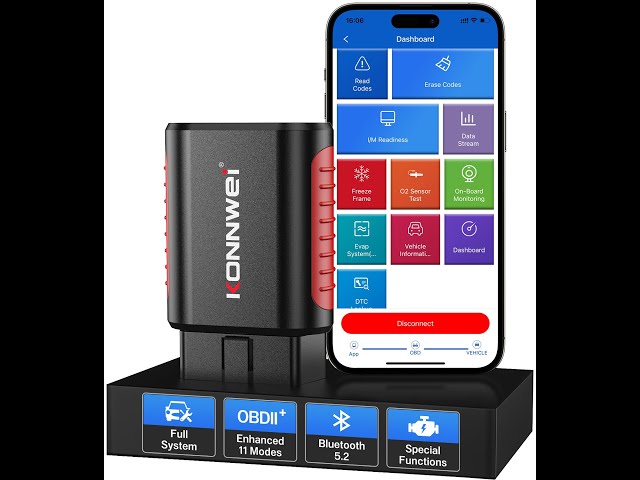 KONNWEI KDIAG OBD2 Full System Scanner for most cars OBD2 + Full system scan tool on MB GLE 2.0T 22'