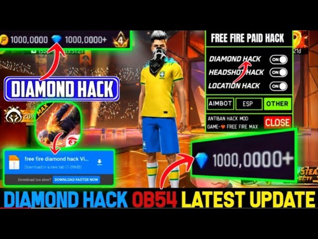 FREE FIRE NEW DIAMOND HACK || FF NEW MOD MENU APK || UNLIMITED DIAMOND SCRIPT || FREE FIRE HACK 