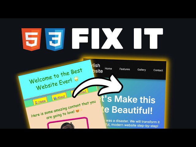Redesign this Horrible Website with HTML and CSS