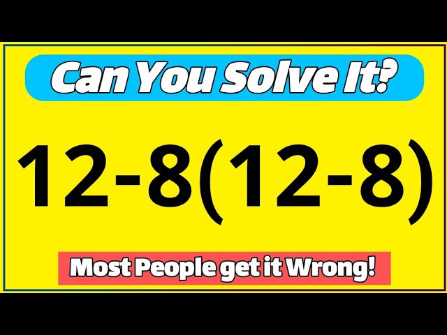 Can You Solve This PEMDAS Problem Without Making a Mistake?