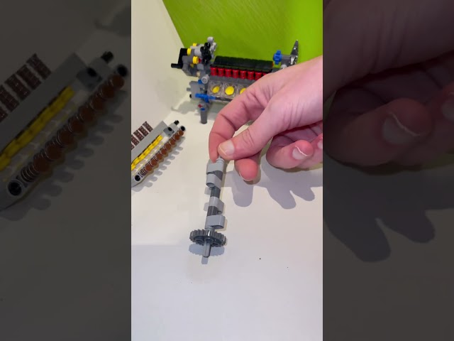 Lego technic camshaft design for 16v Lego engine #lego #legotechnic #engine