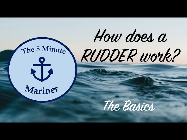 How a ship's RUDDER works | 5MM