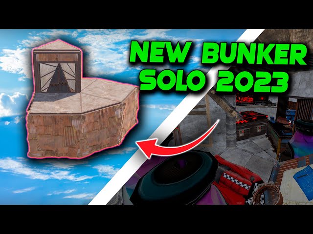 NEW BUNKER SOLO 2023 In Rust | Rust Building Tutorial 2023