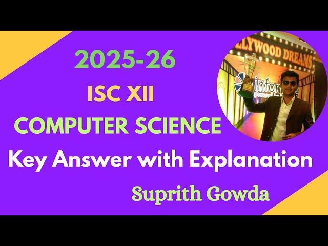ISC XII Computer Science question paper explanation 2025-26 | #java | #icse | #suprith | #trending