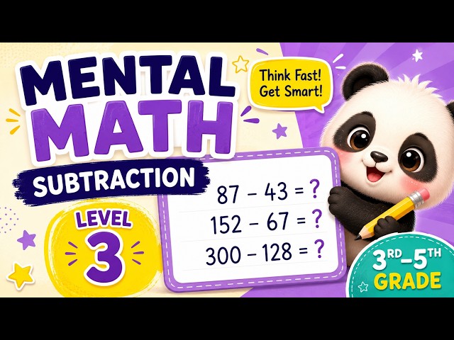 Can You Beat Level 3? 🧠 Mental Math Subtraction Challenge
