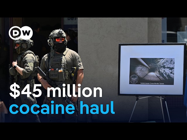 High-tech drug tunnel discovered between Mexico and California | DW News