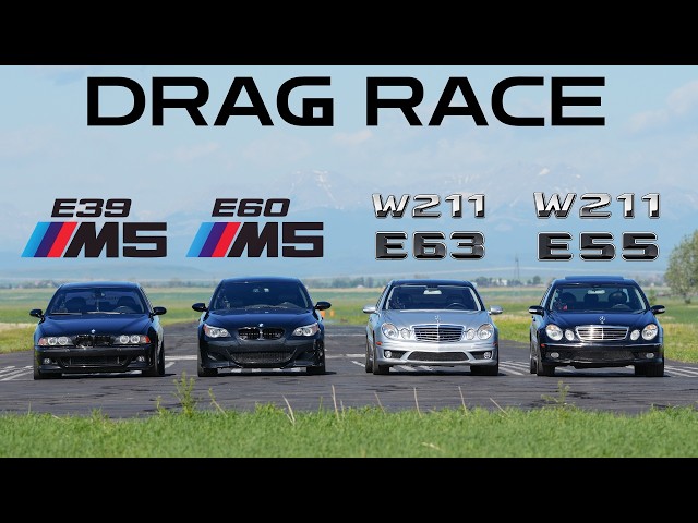 M5 E60 vs AMG E63 W211 vs AMG E55 W211 vs M5 E39