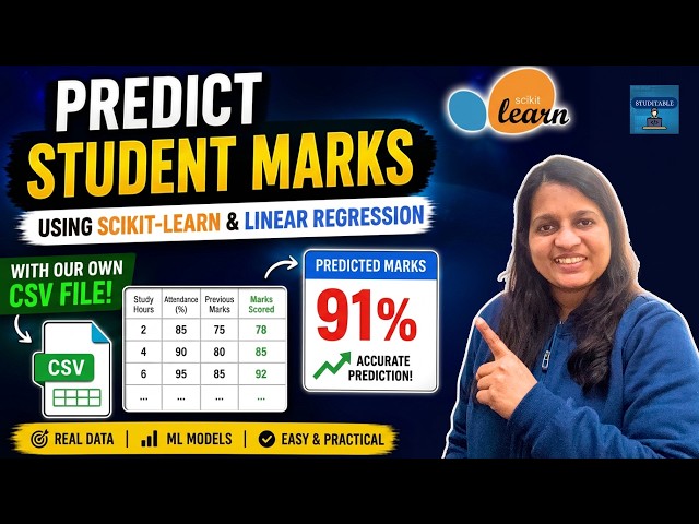 Scikit-Learn and Linear Regression in Machine Learning Project | Student Marks Prediction