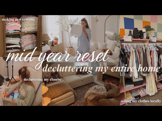 Mid Year Reset ✨ | organizing, decluttering, fall home decor haul & more!