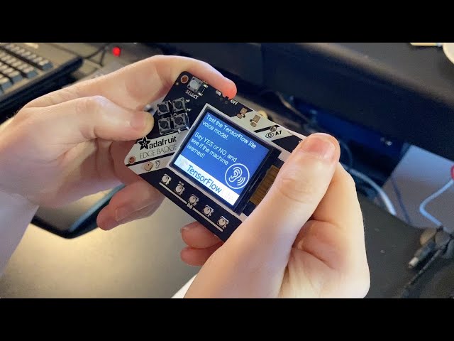 Trying out the EdgeBadge with TensorFlow micro speech demo