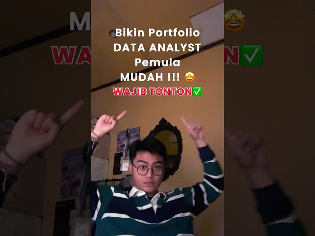 Tutorial Membuat Portfolio Data Analyst Pemula 2024 Mudah | Tableau Tutorial | #dataanalysis #excel