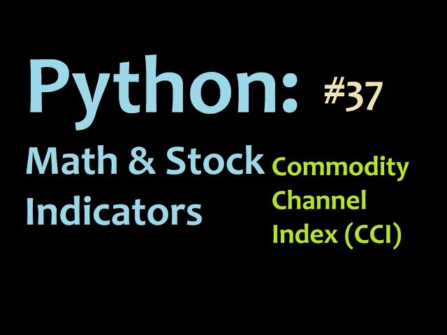 Python math and stocks: Commodity Channel Index