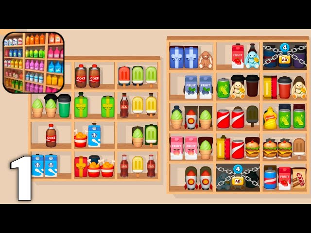Goods Puzzle : Sort Challenge - Gameplay Walkthrough Part 1 All Levels 1-6 (Android & iOS)