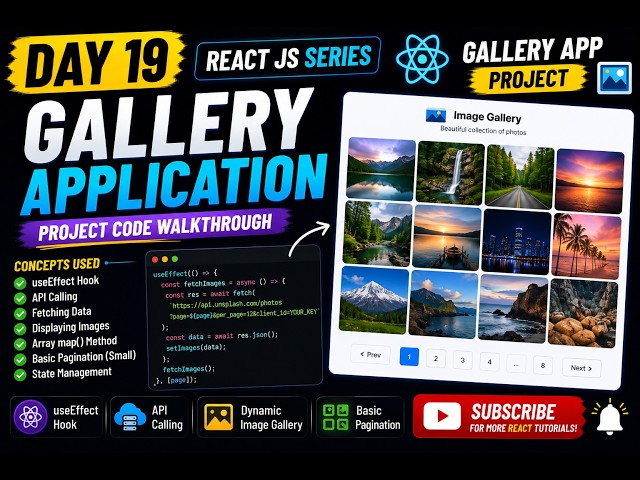 React JS Series #19 | Gallery App Project 🚀
