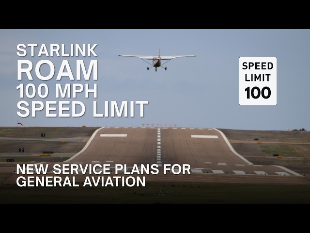 Starlink Tells General Aviation To Slow Down Or Pay Up With New Roam Speed Limit