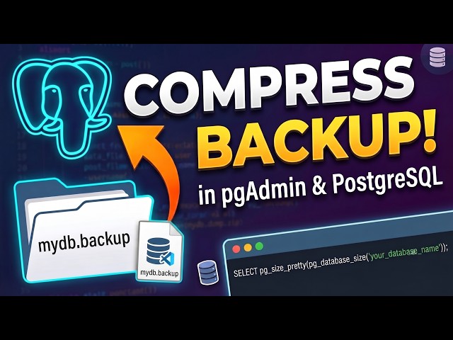 How to Create a Compressed Backup in pgAdmin (PostgreSQL) ?