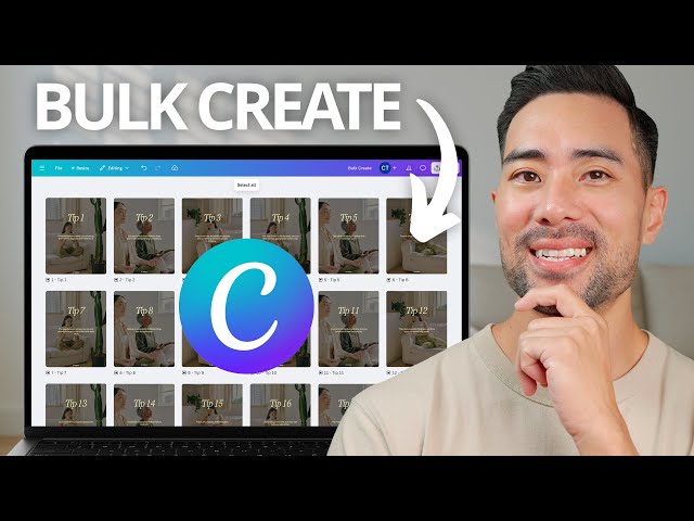 How I Made 20 Instagram Posts in 2 Minutes Using Canva Bulk Create
