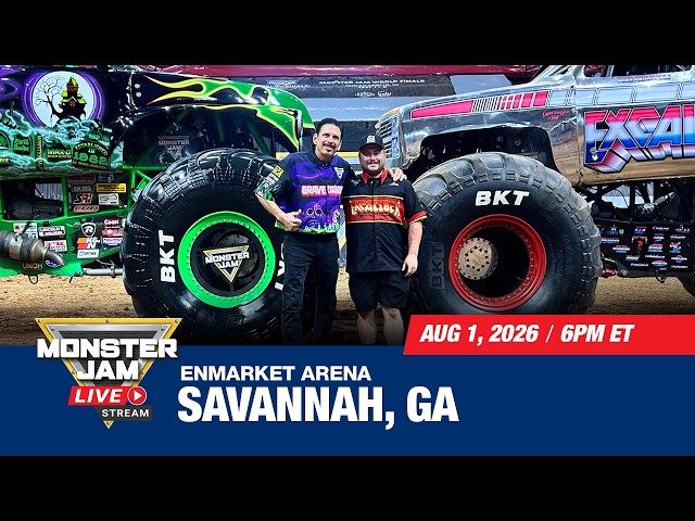 Monster Jam: Savannah, GA - 3 (Full Event) | Aug 1, 2026 | Enmarket Arena
