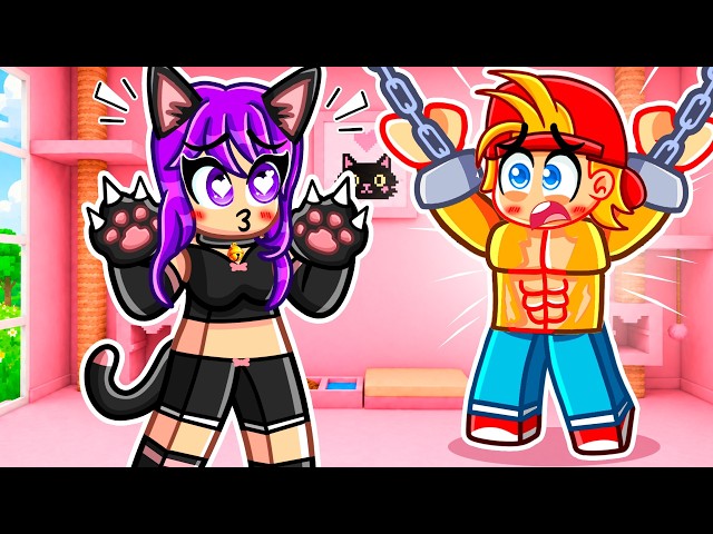 A CAT GIRL KIDNAPPED me in Roblox BROOKHAVEN!