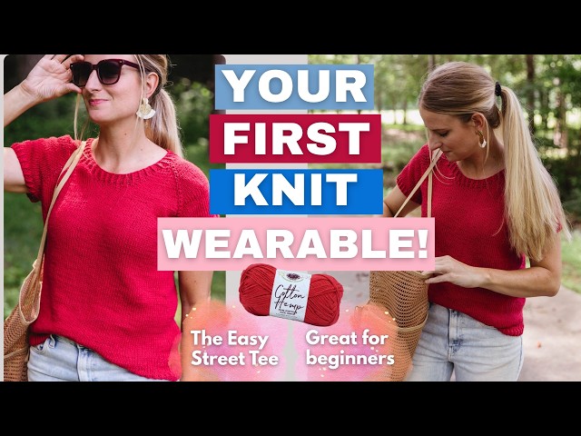 Easy Street Tee | Free Knit Pattern for Beginners
