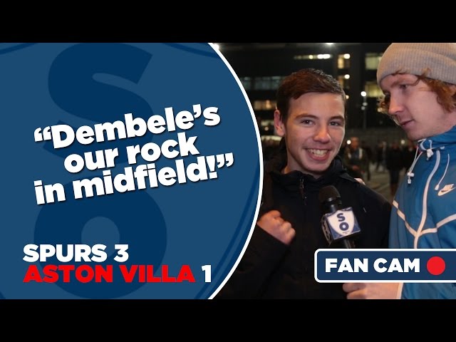 "Dembele's Our Rock In Midfield" | Tottenham 3-1 Aston Villa Fancam | Spurred On