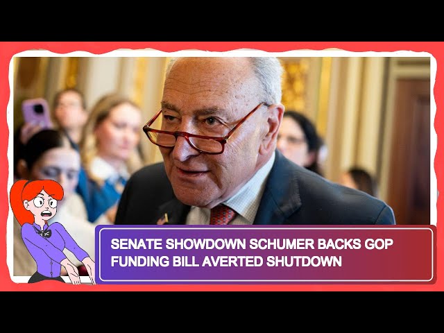 Senate Showdown Schumer Backs GOP Funding Bill Averted Shutdown