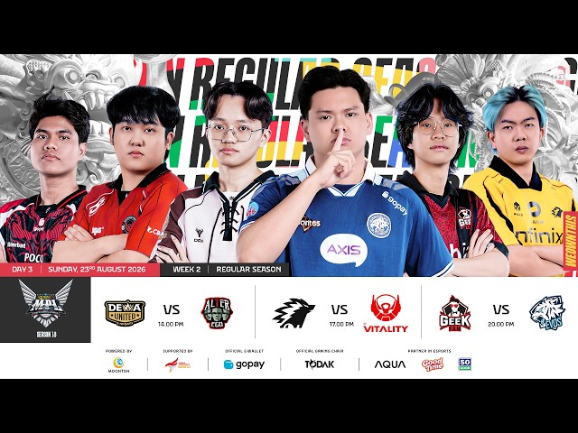 🔴 LIVE | MPL ID S18 | Week 2 Day 3 | English