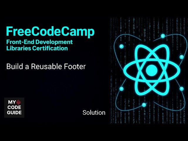 Build a Reusable Footer - FFC React Course