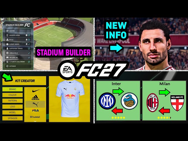 EA FC 27 NEWS | NEW *BIG* Career Mode Features, Real Faces & Licenses ✅