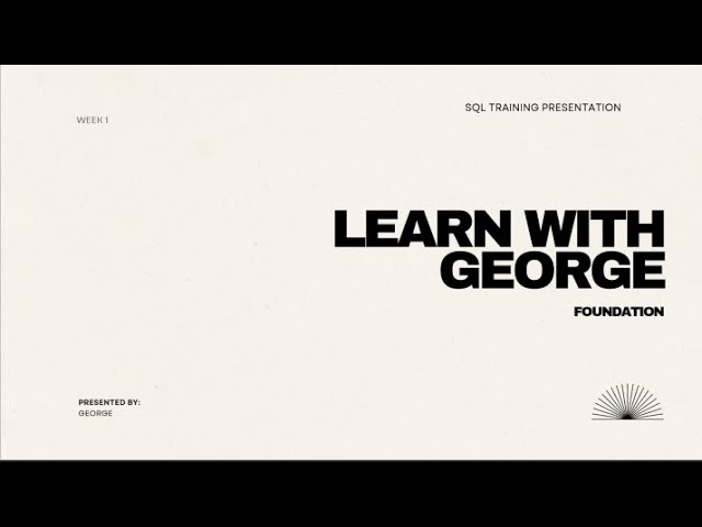 Learn SQL from Scratch – Create Database, Tables & Clean Data (Week 1)