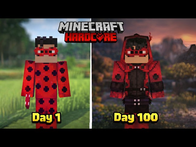 Surviving 100 Days as Ladybug in Hardcore Minecraft
