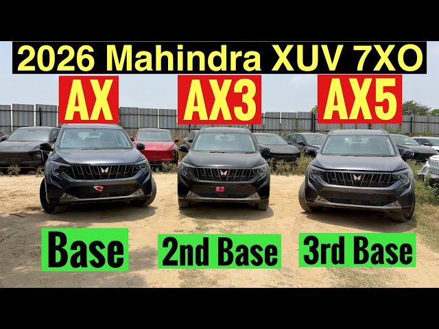 XUV 7XO AX vs AX3 vs AX5 Kaunsa Variant Paisa Vasool Hai? | Galat Variant Mat Lena!😳 Full Comparison
