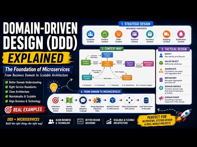 Domain-Driven Design (DDD) Masterclass | Build Better Microservices | Complete Tutorial