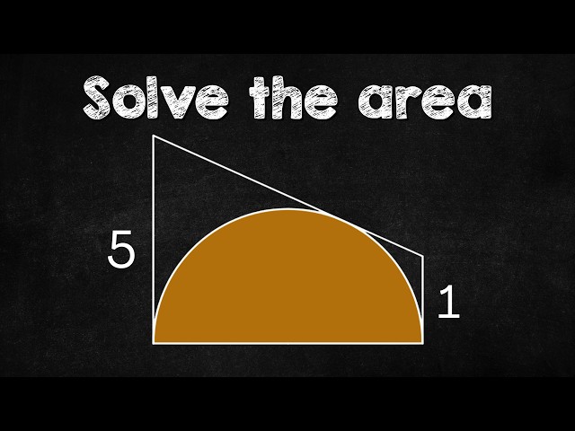 Can you calculate the semicircle's area? | Geometry Puzzle