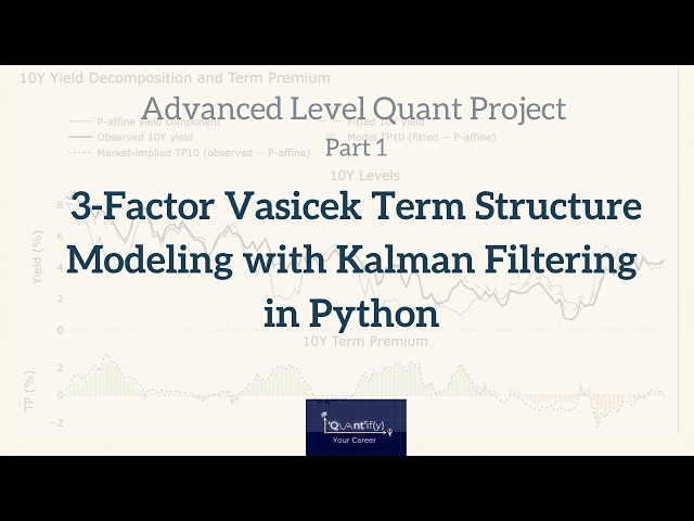 Advanced Quant Project| 3-Factor Vasicek Term Structure Modeling with Kalman Filter in Python(Part1)