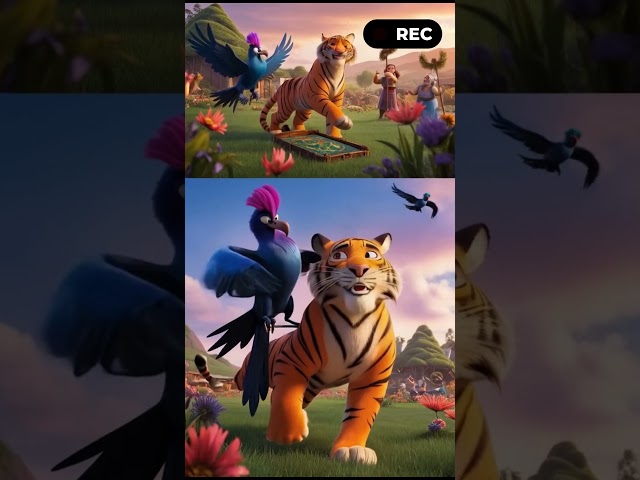 Tiger and Raven Defenders of the Ancient Codex Stories 443.4 #cat #cute #ai #catlover #catvideos