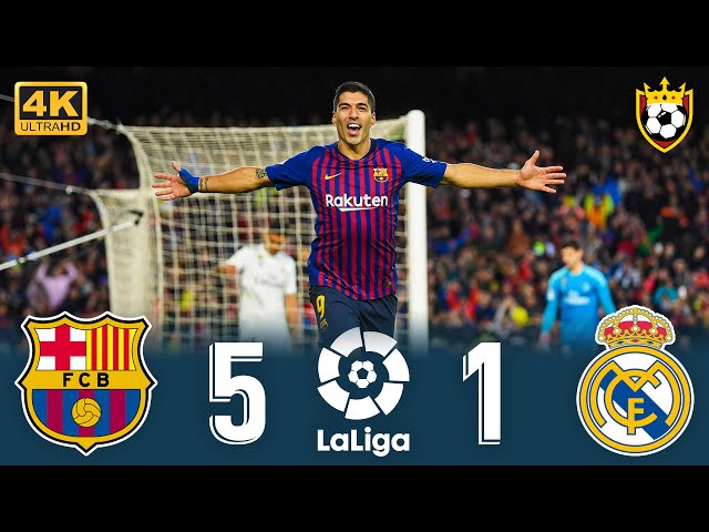 ملخص كامل - "ريال مدريد (1-5) برشلونة" 🔥 ● فضيحة كروية 💥🤯 ❯ 🇪🇸 الدوري الإسباني [2019] ❤️ | 4K