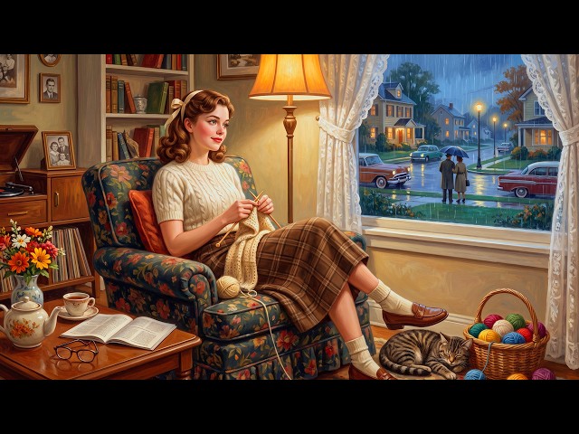 Rainy Autumn Night in Vermont, 1959 🍂 | Vintage Americana Music