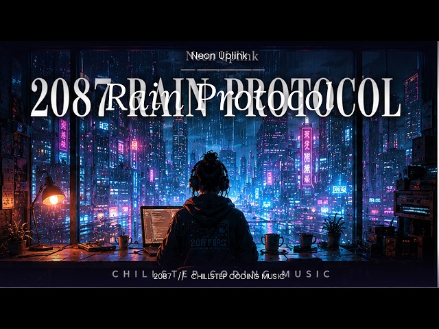 2087 RAIN PROTOCOL | Chillstep Coding Music for Late Night Debug & Deep Focus [1 HOUR]
