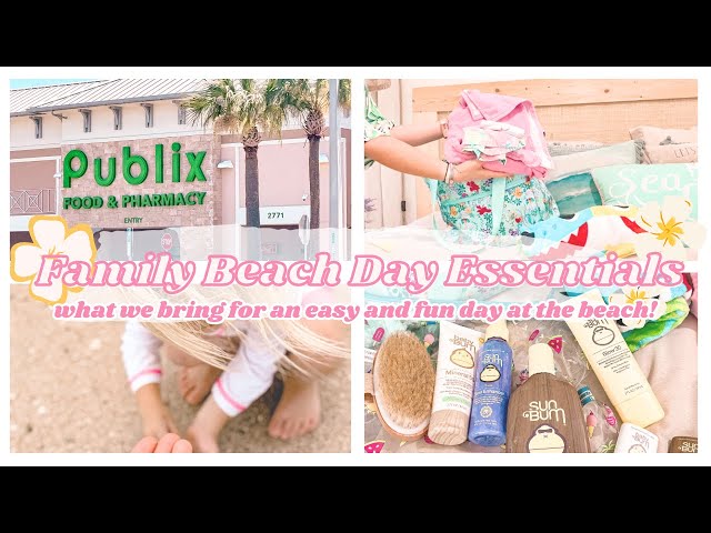 FAMILY BEACH DAY ESSENTIALS / OUR FAVORITE THINGS FOR A FUN AND EASY DAY AT THE BEACH / SUMMER FUN