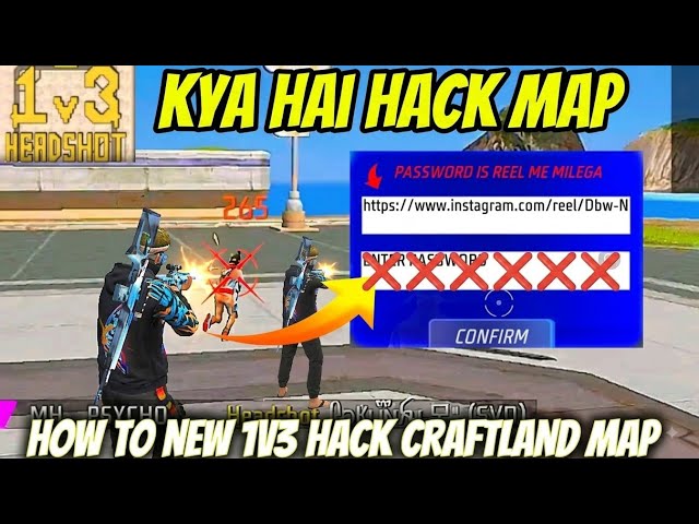 1v3 Auto Headshot Panel Map + Pass 🎯 | Craftland Custom Code