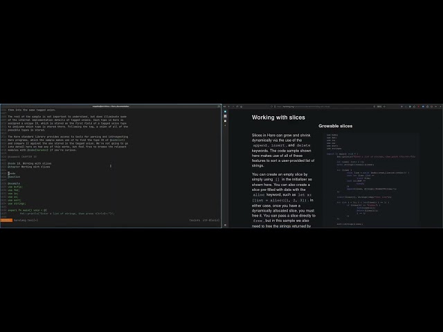 ASMR Editing Hare tutorial in Texinfo format in Vim | No talking