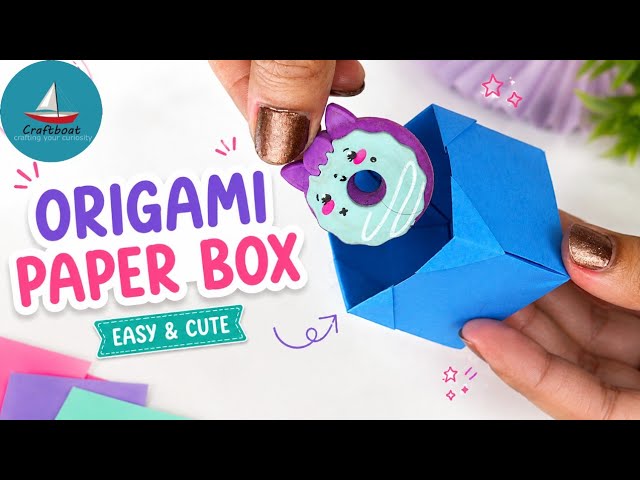 DIY Easy Origami Paper Box in 5 Minutes! 🎁 Cute & Simple Paper Craft