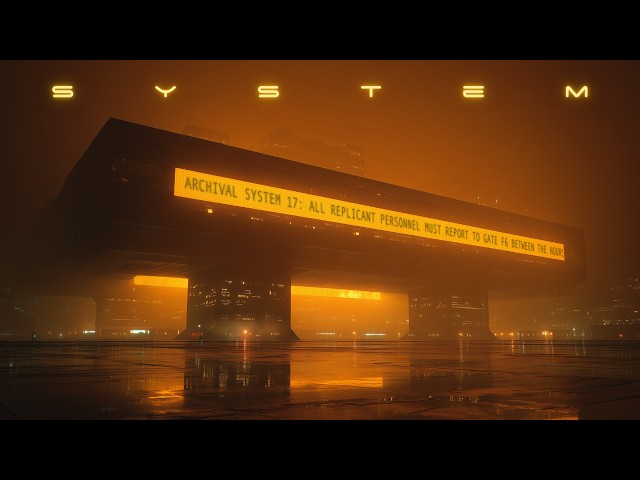 SYSTEM: Blade Runner Ambience | Cyberpunk Rain at Archive 17 | Deep Relaxation & Focus Music | 4K